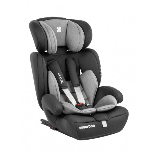 Kikka Boo - Κάθισμα Αυτοκινήτου Bronn ISOFIX Grey 1-2-3 (9-36 kg)