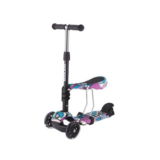 Kikka Boo - Παιδικό Τρίτροχο Πατίνι Makani Scooter 3in1 Ride and Skate Picasso