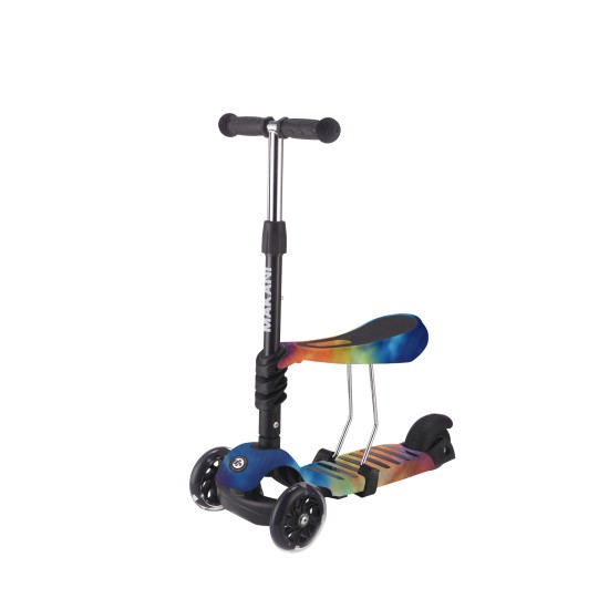 Kikka Boo - Παιδικό Τρίτροχο Πατίνι Makani Scooter 3in1 Ride and Skate Rainbow