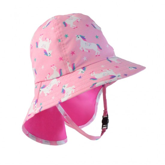 Zoocchini - Αντιηλιακό Βρεφικό Καπέλο Cape Sunhat UPF50 Unicorn