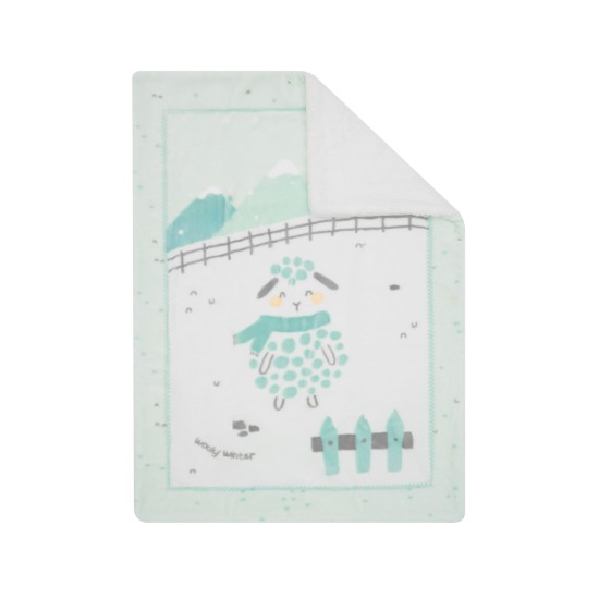 Kikka Boo - Βρεφική κουβέρτα Sherpa Super Soft Sleepy Sheep 80/110