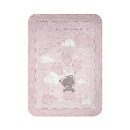 Kikka Boo - Βρεφική κουβέρτα Super Soft Dream Big Pink 80/110