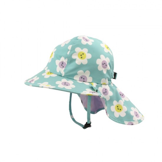 Zoocchini - Αντιηλιακό Βρεφικό Καπέλο Cape Sunhat UPF50 Daisy