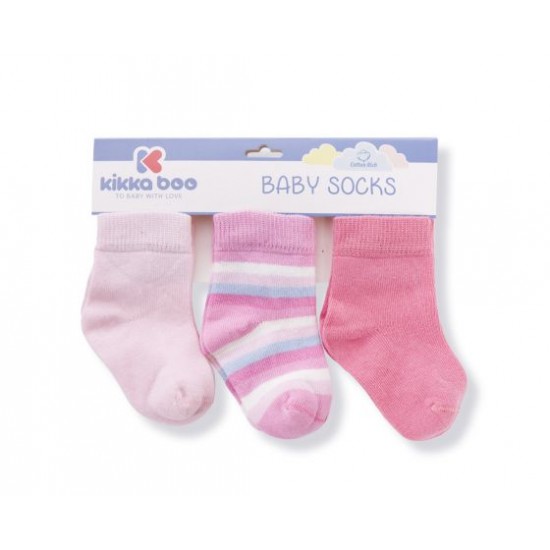 Kikka Boo - Σετ καλτσάκια Stripes Pink