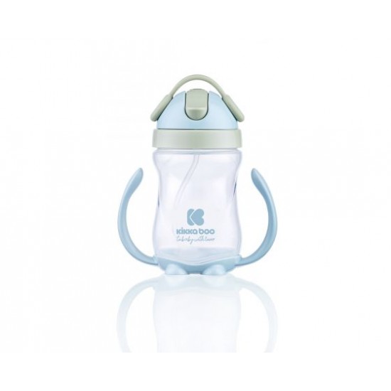 Kikka Boo - Εκπαιδευτικό κύπελλο με καλαμάκι Sippy Cup Blue 300ml