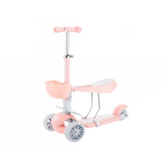 Kikka Boo - Παιδικό Τρίτροχο Πατίνι Makani Scooter 3in1 BonBon Candy Pink